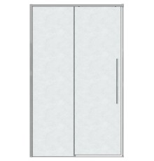 Душевая дверь Grossman Galaxy 130 профиль Хром стекло шиншилла