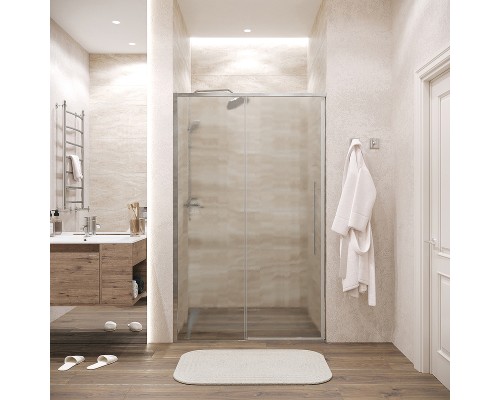 Душевая дверь Grossman Galaxy 130 100.K33.01.130.10.02 профиль Хром стекло шиншилла