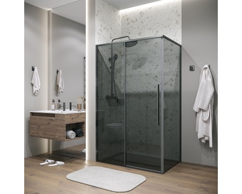 Душевая стенка Grossman Galaxy 90 200.K33.01.90.42.10 профиль Графит сатин стекло тонированное