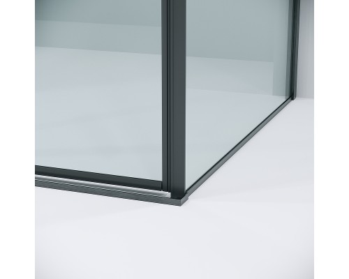 Душевой уголок Grossman Galaxy 100х80 120.K33.01.1080.42.00 профиль Графит сатин стекло прозрачное