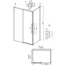 Душевой уголок Grossman Galaxy 100х80 120.K33.01.1080.42.00 профиль Графит сатин стекло прозрачное