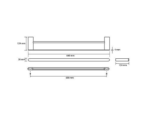 Полотенцедержатель Bemeta Organic Black 167104050 Черный матовый