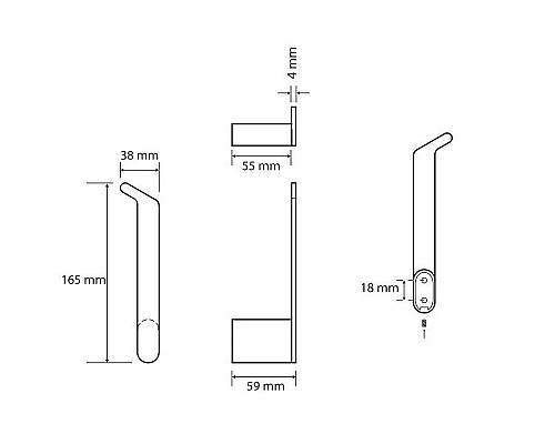 Держатель туалетной бумаги Bemeta Organic Black 167112030 Черный матовый