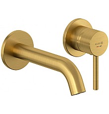 Смеситель для раковины Kludi Bozz 38244N076 Золото брашированное