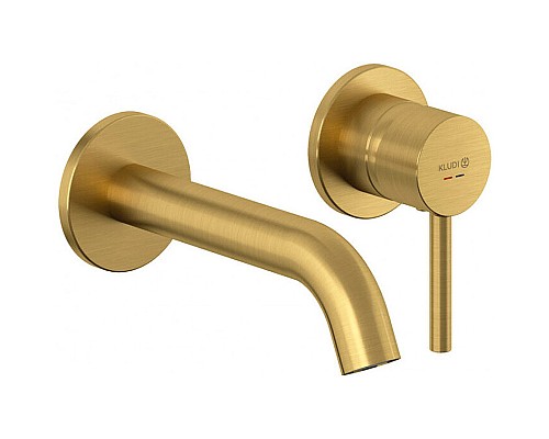Смеситель для раковины Kludi Bozz 38244N076 Золото брашированное