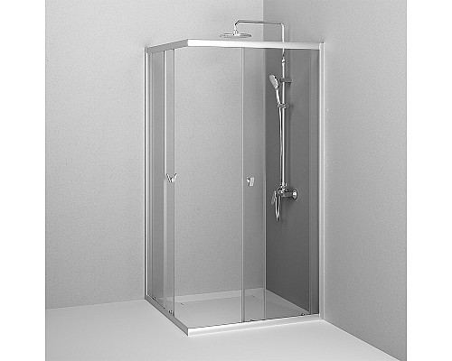 Душевой уголок AM.PM Sunny 100х100 W87G-403-100100-MT профиль Хром матовый стекло прозрачное