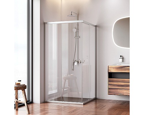 Душевой уголок AM.PM Sunny 100х100 W87G-403-100100-MT профиль Хром матовый стекло прозрачное