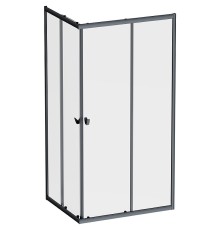 Душевой уголок AM.PM Sunny 100х80 W87G-403-10080-BT профиль Черный матовый стекло прозрачное