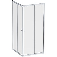 Душевой уголок AM.PM Sunny 90х90 W87G-403-9090-MT профиль Хром матовый стекло прозрачное