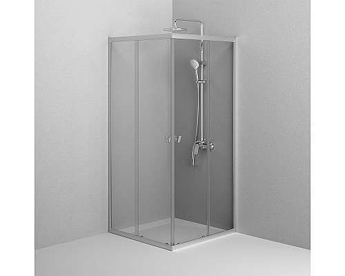 Душевой уголок AM.PM Sunny 90х90 W87G-403-9090-MT профиль Хром матовый стекло прозрачное