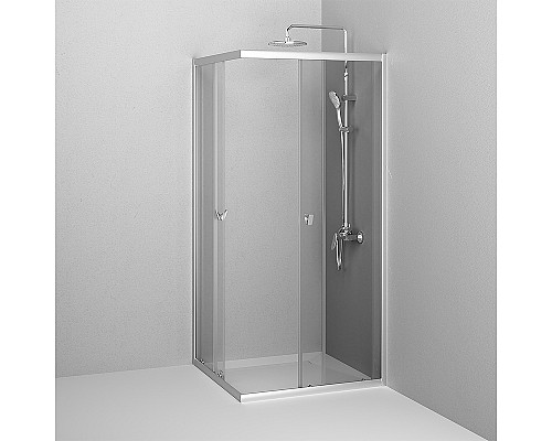 Душевой уголок AM.PM Sunny 90х90 W87G-403-9090-MT профиль Хром матовый стекло прозрачное