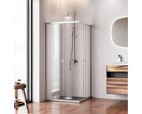 Душевой уголок AM.PM Sunny 90х90 W87G-403-9090-MT профиль Хром матовый стекло прозрачное