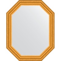 Зеркало Evoform Octagon 57x72 BY 7082 в багетной раме - Состаренное золото 67 мм
