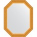 Зеркало Evoform Octagon 57x72 BY 7082 в багетной раме - Состаренное золото 67 мм