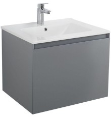 Тумба под раковину Art&Max Latina 60 AM-Latina-600-1C-SO-GM подвесная Серая матовая