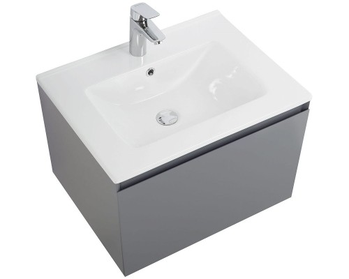 Тумба под раковину Art&Max Latina 60 AM-Latina-600-1C-SO-GM подвесная Серая матовая