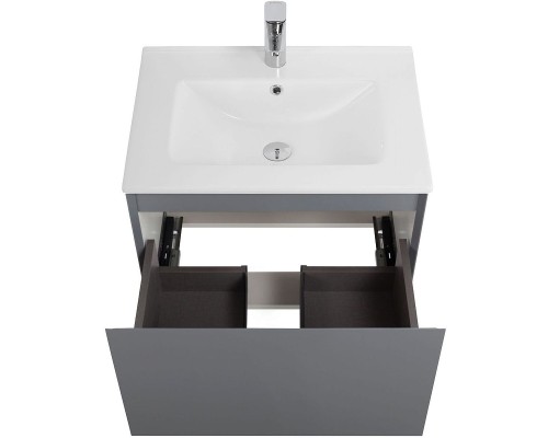 Тумба под раковину Art&Max Latina 60 AM-Latina-600-1C-SO-GM подвесная Серая матовая