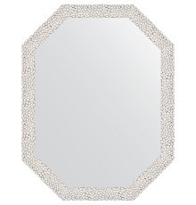 Зеркало Evoform Octagon 53x68 в багетной раме - Чеканка белая 46 мм