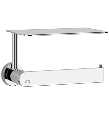 Держатель туалетной бумаги Gessi Emporio Accessories 38855#031 с полкой Хром