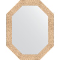 Зеркало Evoform Octagon 76x96 в багетной раме - Золотые дюны 90 мм