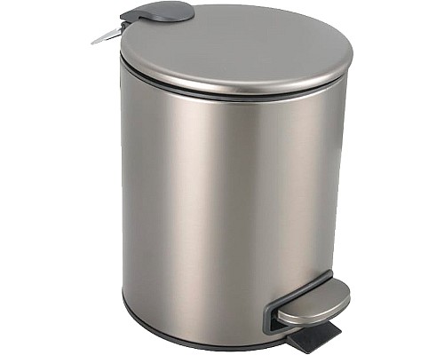 Ведро для мусора Boheme Uno 10426-GM Оружейная сталь