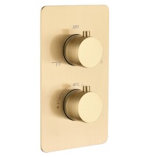 Смеситель для душа Boheme Cell 134-2-MG с термостатом Золото матовое