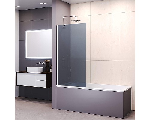 Шторка на ванну RGW Screens SC-151 70х150 351115107-31 профиль Хром стекло тонированное