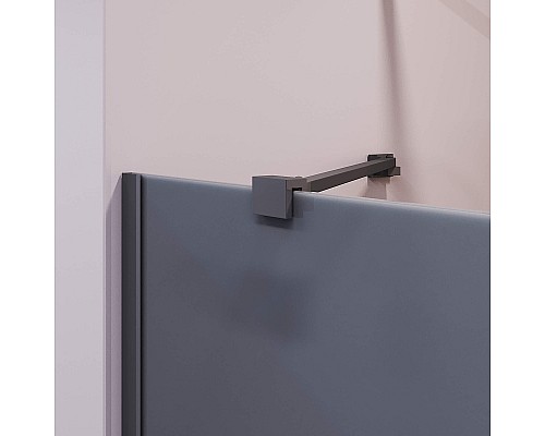 Шторка на ванну RGW Screens SC-151B 90х150 351115109-34 профиль Черный стекло тонированное