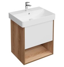 Тумба под раковину Kerama Marazzi Pro 55 PRO.55.1\OLM подвесная Белая матовая Швейцарский вяз