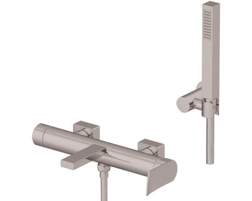 Смеситель для ванны Gattoni Soffio 8100/81DS Темный никель шлифованный