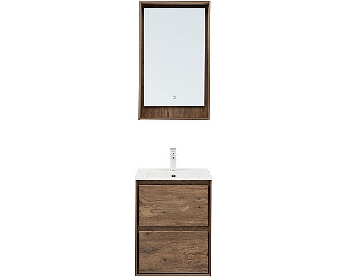 Тумба под раковину Aquanet Милан 50 336376 подвесная Дуб рустикальный