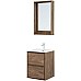 Тумба под раковину Aquanet Милан 50 336376 подвесная Дуб рустикальный