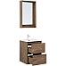 Тумба под раковину Aquanet Милан 50 336376 подвесная Дуб рустикальный