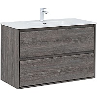 Тумба под раковину Aquanet Милан 100 336375 подвесная Дуб рошелье