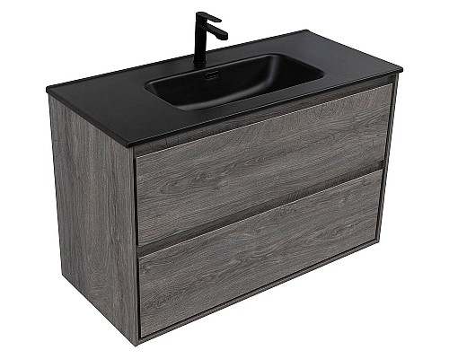 Тумба под раковину Aquanet Милан 100 336375 подвесная Дуб рошелье