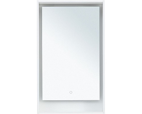 Зеркало Aquanet Милан 50 336390 с подсветкой Белый глянец с сенсорным выключателем