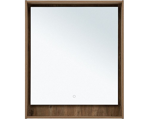 Зеркало Aquanet Милан 70 336399 с подсветкой Дуб рустикальный с сенсорным выключателем