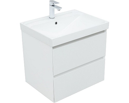 Тумба под раковину Aquanet Альтера 60 337154 подвесная Белая матовая