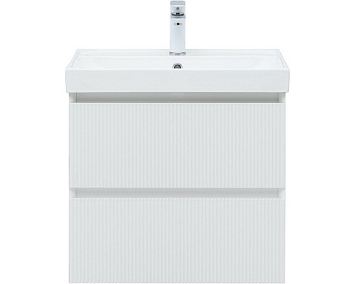 Тумба под раковину Aquanet Альтера 60 337154 подвесная Белая матовая