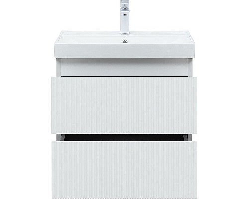 Тумба под раковину Aquanet Альтера 60 337154 подвесная Белая матовая