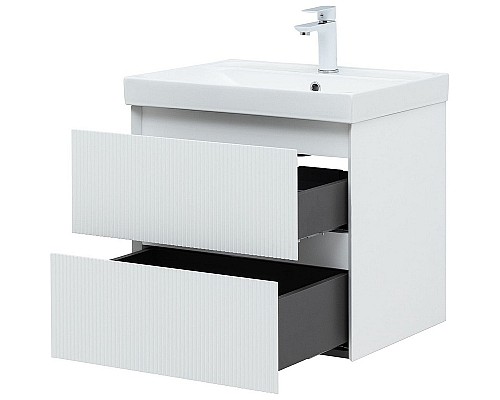 Тумба под раковину Aquanet Альтера 60 337154 подвесная Белая матовая