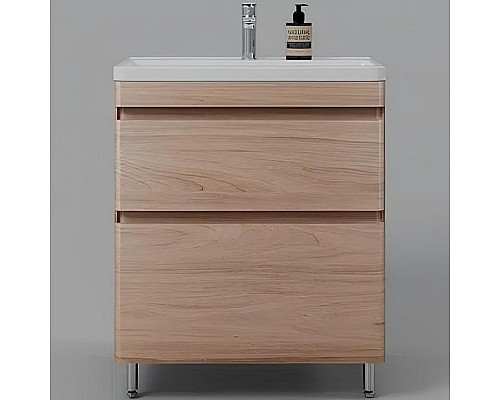 Тумба под раковину Style Line Атлантика 70 Люкс Plus СС-00002344 Ясень перламутр