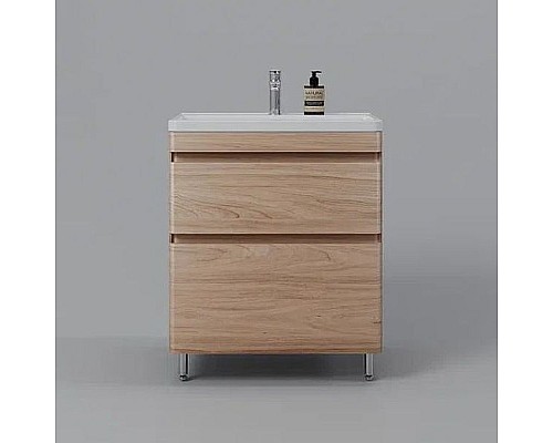 Тумба под раковину Style Line Атлантика 70 Люкс Plus СС-00002344 Ясень перламутр