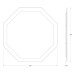 Зеркало Evoform Ledshine 100x100 с подсветкой 32 W - без выключателя - нейтральный белый свет