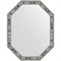 Зеркало Evoform Octagon 69x54 BY 7416 в багетной раме - Состаренное дерево 50 мм