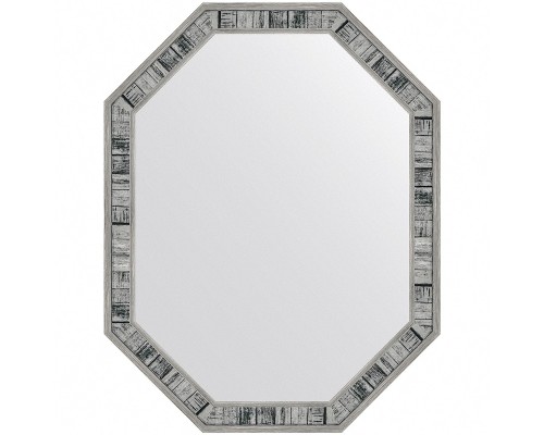 Зеркало Evoform Octagon 69x54 BY 7416 в багетной раме - Состаренное дерево 50 мм