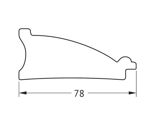 Зеркало Evoform Octagon 74x54 BY 7442 в багетной раме - Белая кожа с хромом 78 мм
