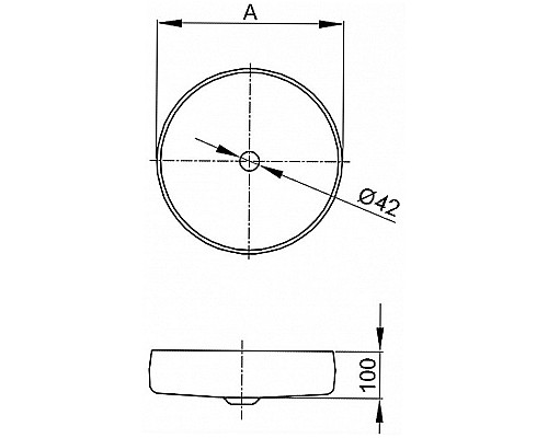 Раковина-чаша Bette Liv 42 A243-000 PW Белая