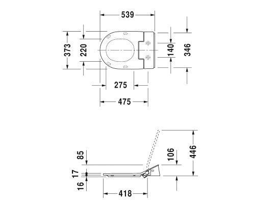 Крышка биде Duravit SensoWash Slim 611000002304300 с Микролифтом