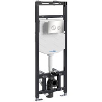Инсталляция WasserKRAFT Alme для унитаза с клавишей смыва Никель